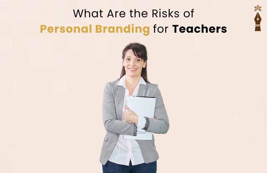 Teacher balancing benefits and risks of building a personal brand online