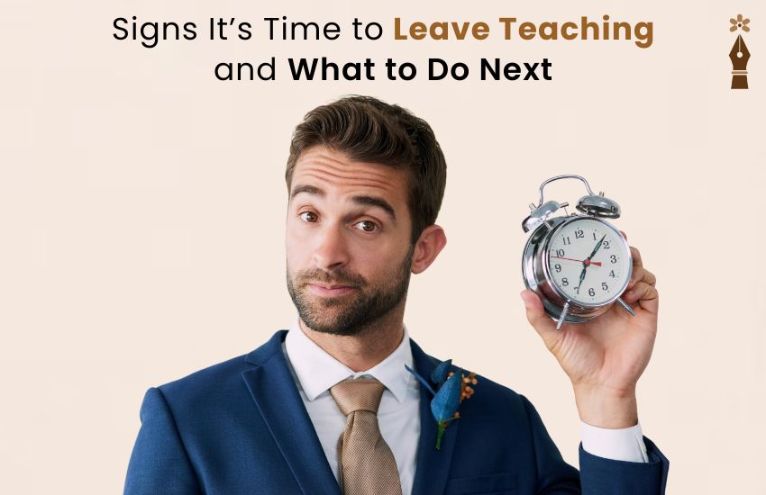 Teacher feeling burnout and exploring new career opportunities after leaving teaching